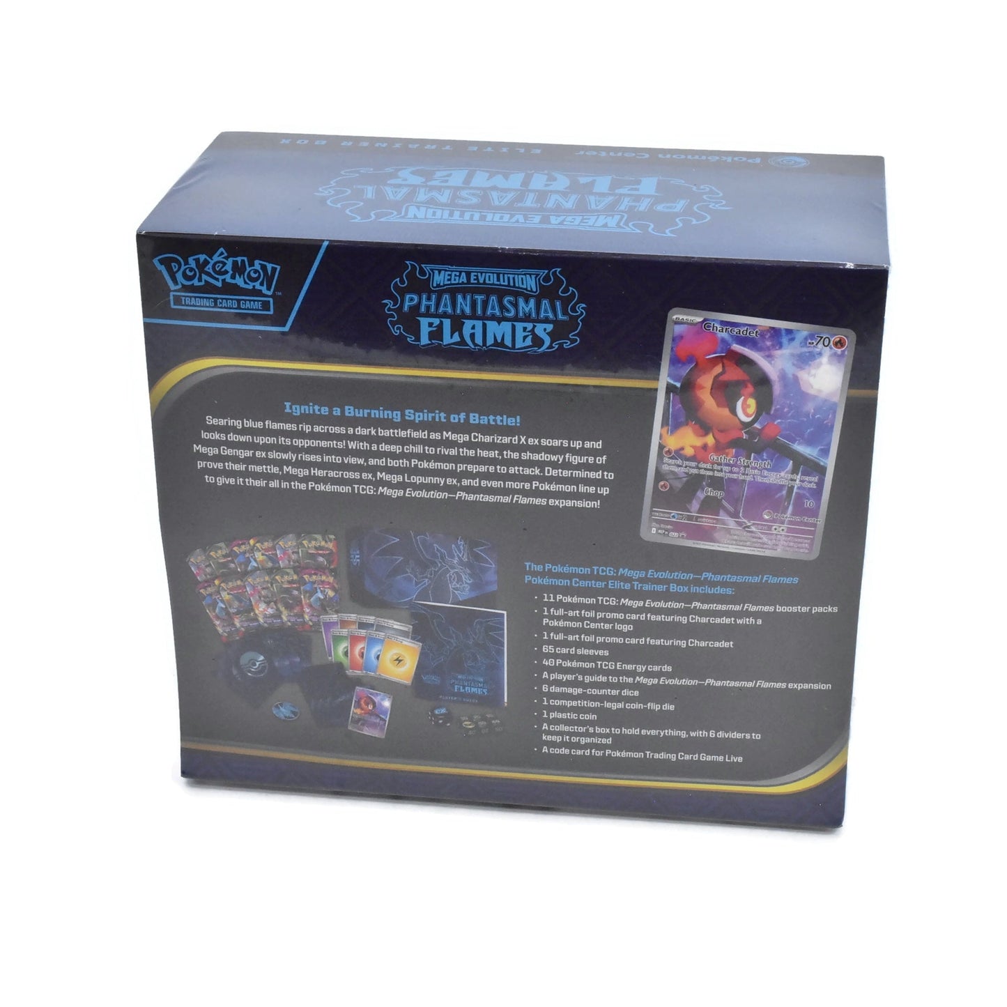 Pokémon TCG SEALED PHANTASMAL FLAMES Pokemon Center ETB Elite Trainer Box New