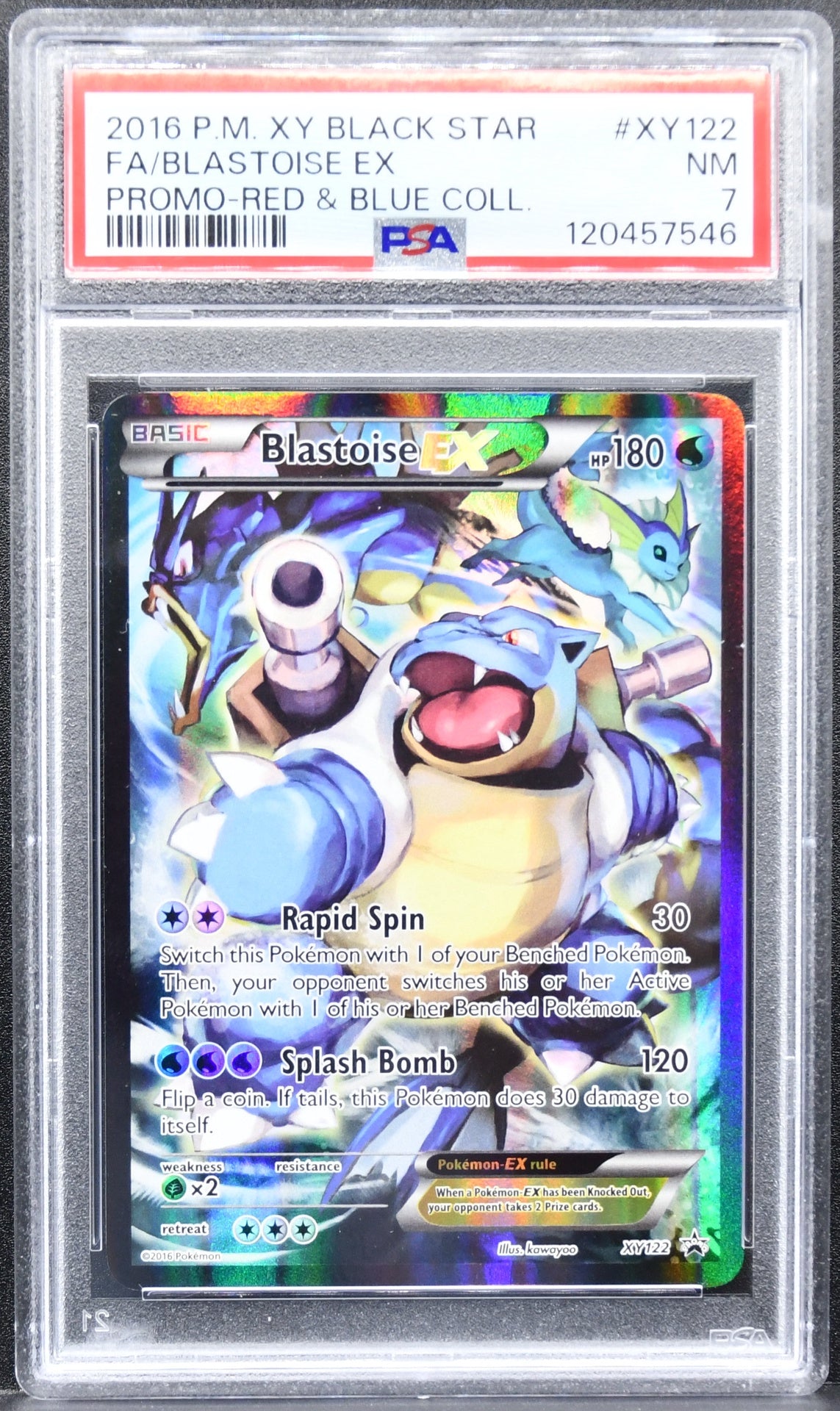 Pokémon XY Promos Blastoise EX XY122 Promo Holofoil PSA 7 NM English