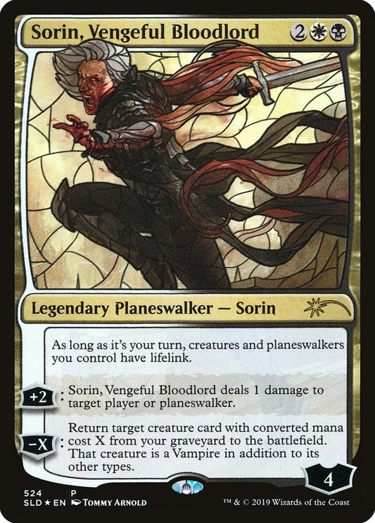 Sorin, Vengeful Bloodlord (Stained Glass) [SLD - 524]