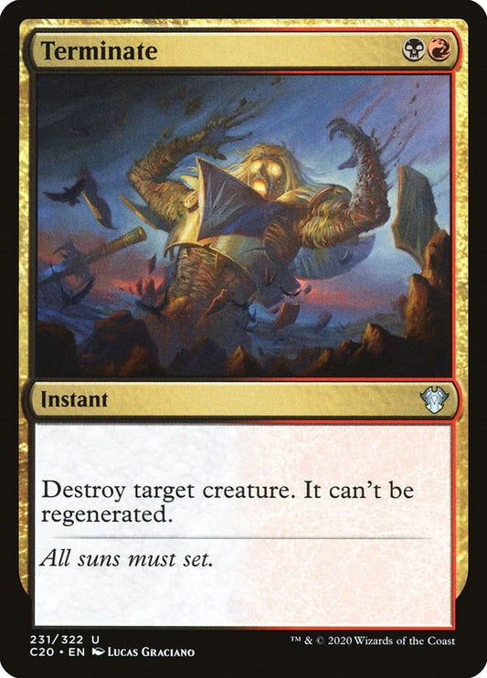 Terminate [C20 - 231]