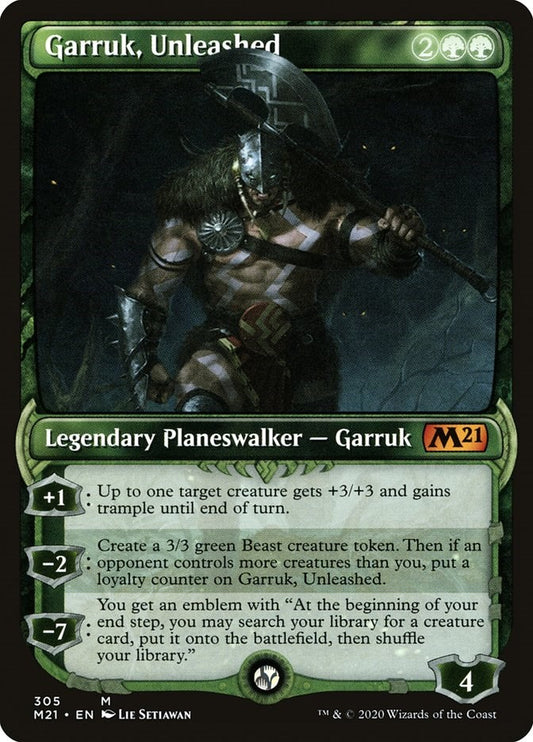 Garruk, Unleashed (Showcase) [M21 - 305]