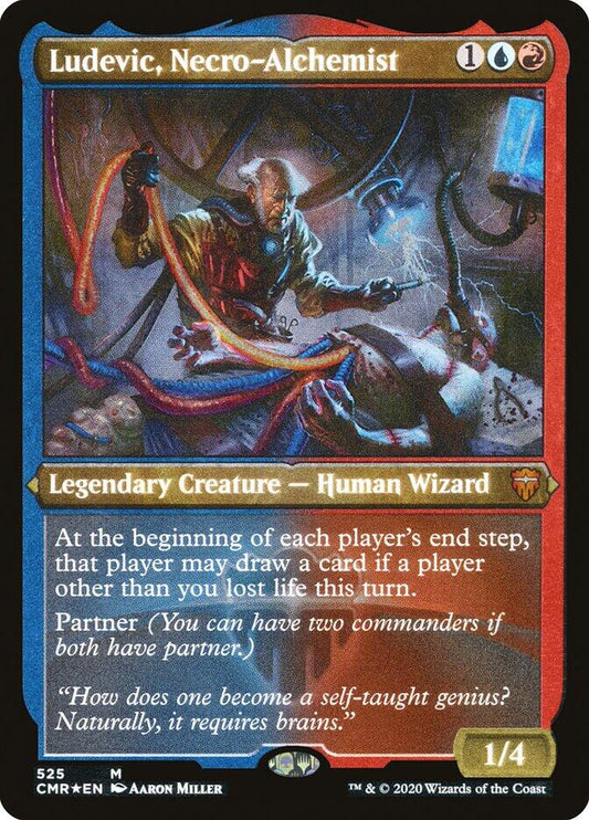 Ludevic, Necro-Alchemist (Foil Etched) [CMR - 525]