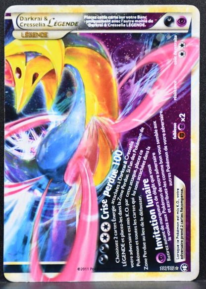 Pokémon Darkrai & Cresselia LEGENDE French Triumphant Damaged 100/102