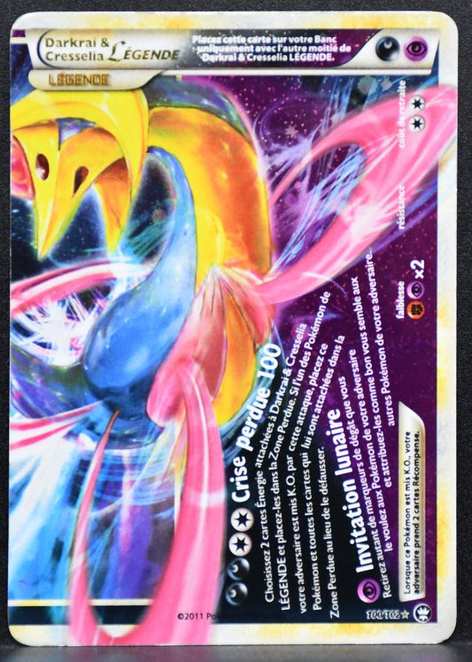 Pokémon Darkrai & Cresselia LEGENDE French Triumphant Damaged 100/102