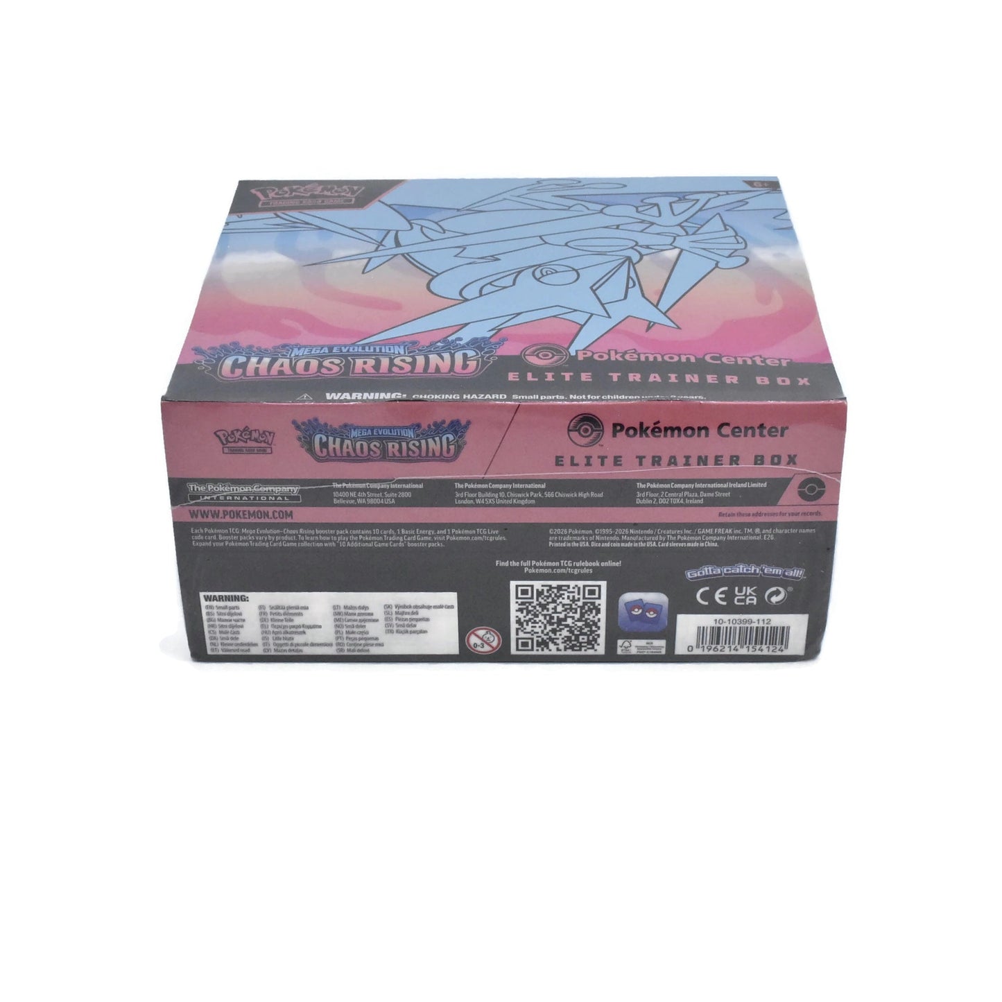 Pokémon TCG SEALED CHAOS RISING #2 Pokemon Center ETB Elite Trainer Box New