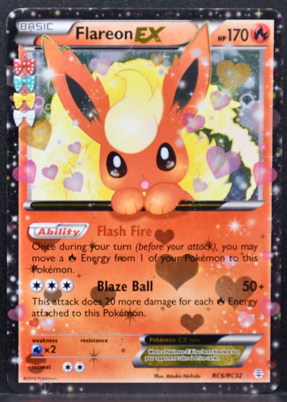 Pokémon Flareon-EX XY: Generations RC6/RC32 MP English