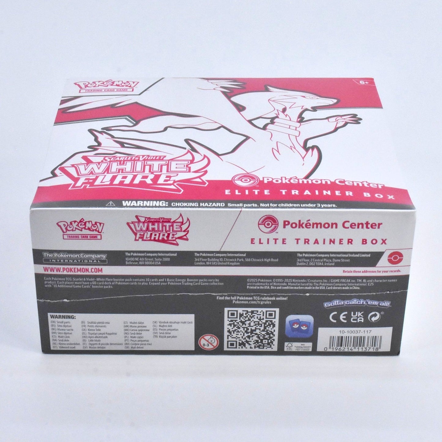 Pokémon TCG SEALED WHITE FLARE Pokemon Center ETB Elite Trainer Box New