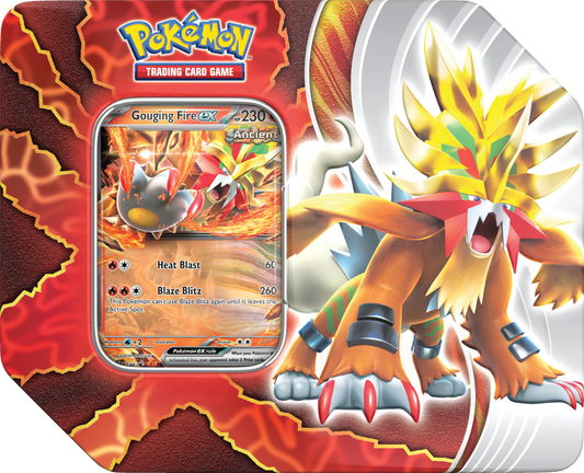 Pokemon TCG Paradox Destinies Tin - Gouging Fire ex
