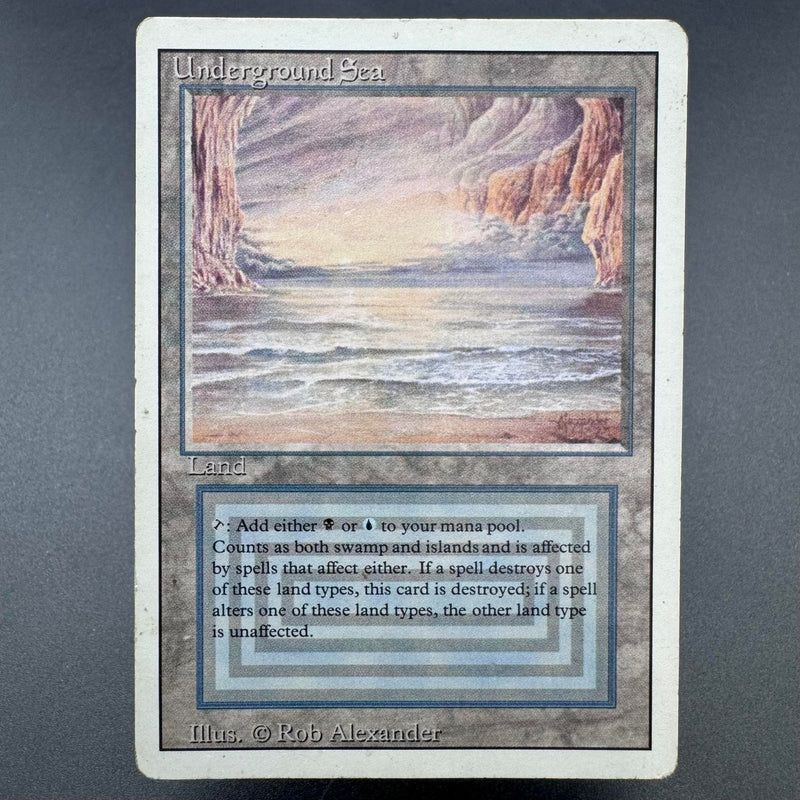 MTG Underground Sea Revised Edition Damaged