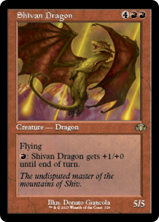 Shivan Dragon (Retro Frame) [DMR - 329]