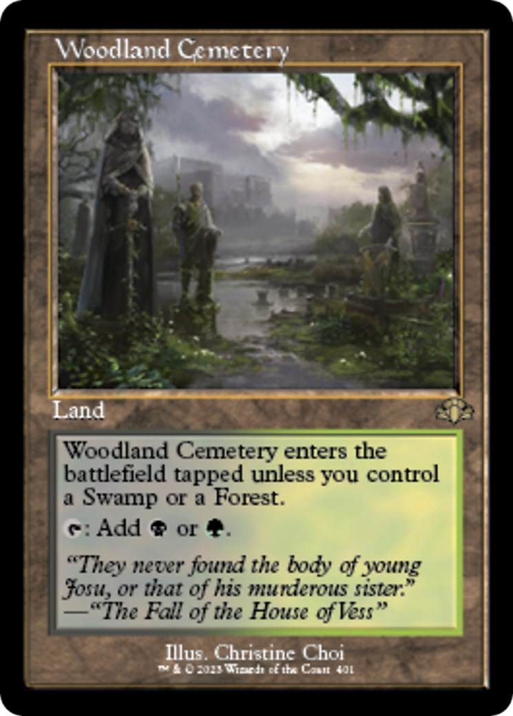 Woodland Cemetery (Retro Frame) [DMR - 401]