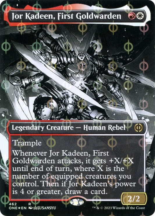Jor Kadeen, First Goldwarden (Borderless) (Step-and-Compleat Foil) [ONE - 462]
