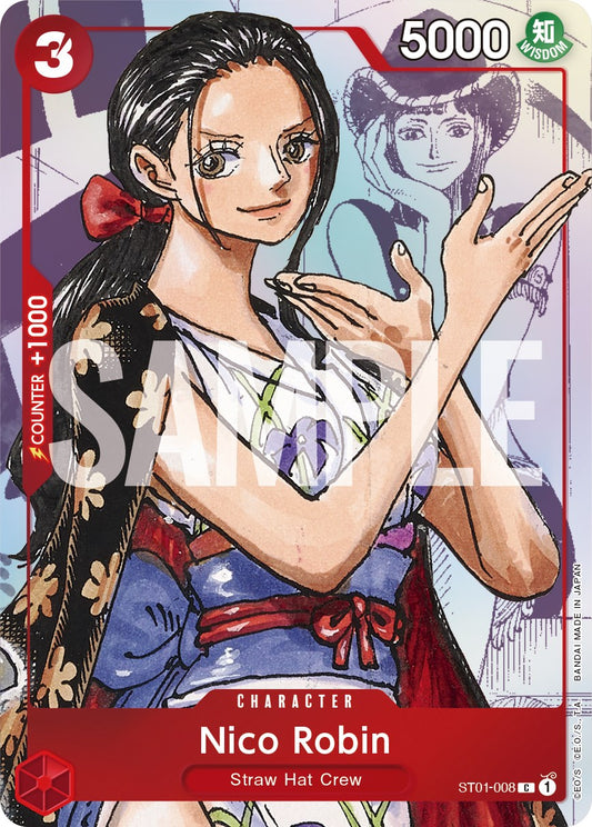 Nico Robin - ST01-008 (Alternate Art) [OP-PR - 008]