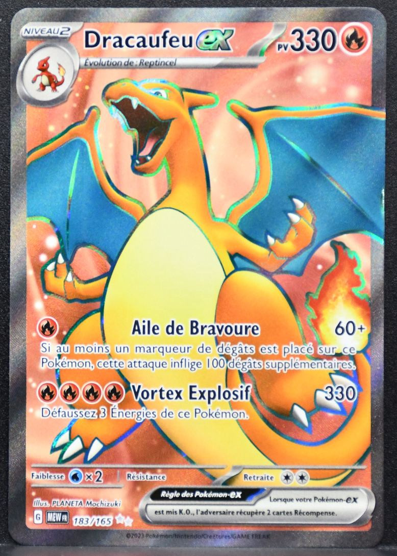 Pokémon Dracaufeu ex French SV: Scarlet & Violet 151 183/165 NM French