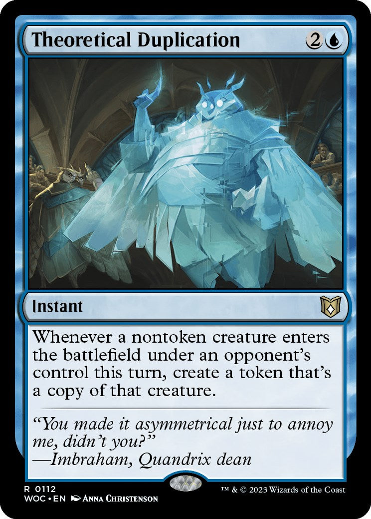 Theoretical Duplication [WOC - 112]