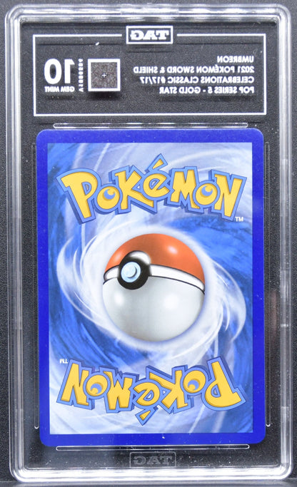 Pokémon Celebrations: Classic Collection Umbreon Gold Star 17/17 Holofoil TAG 10