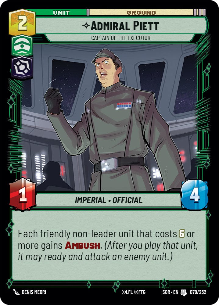 Admiral Piett - Captain of the Executor [SOR - 079/252]