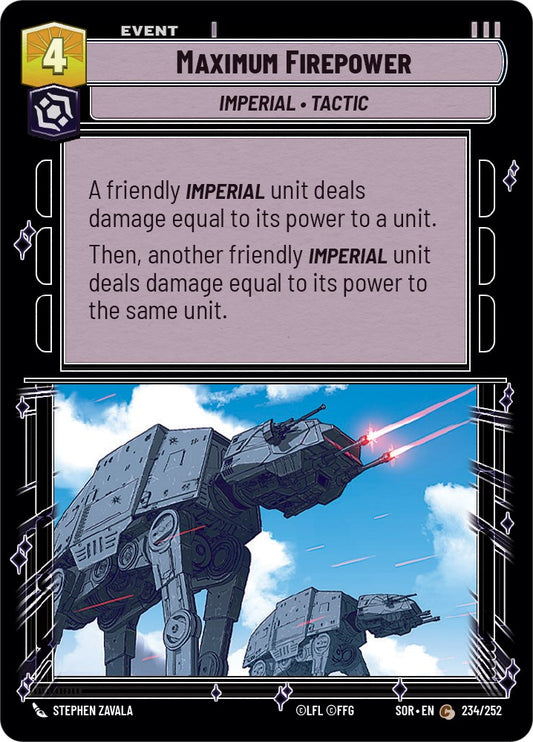 Maximum Firepower [SOR - 234/252]