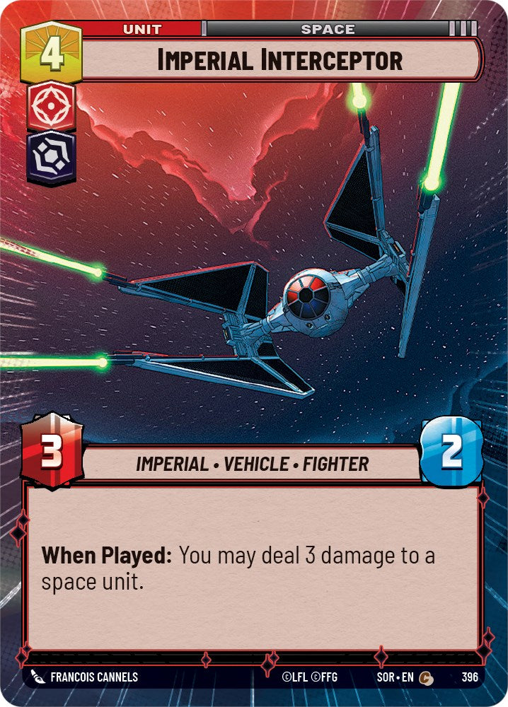 Imperial Interceptor (Hyperspace) [SOR - 396]