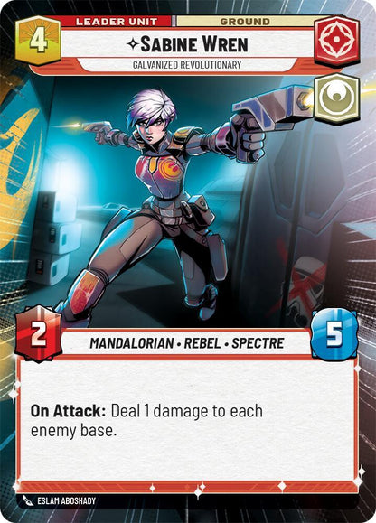 Sabine Wren - Galvanized Revolutionary (Hyperspace) (Back)