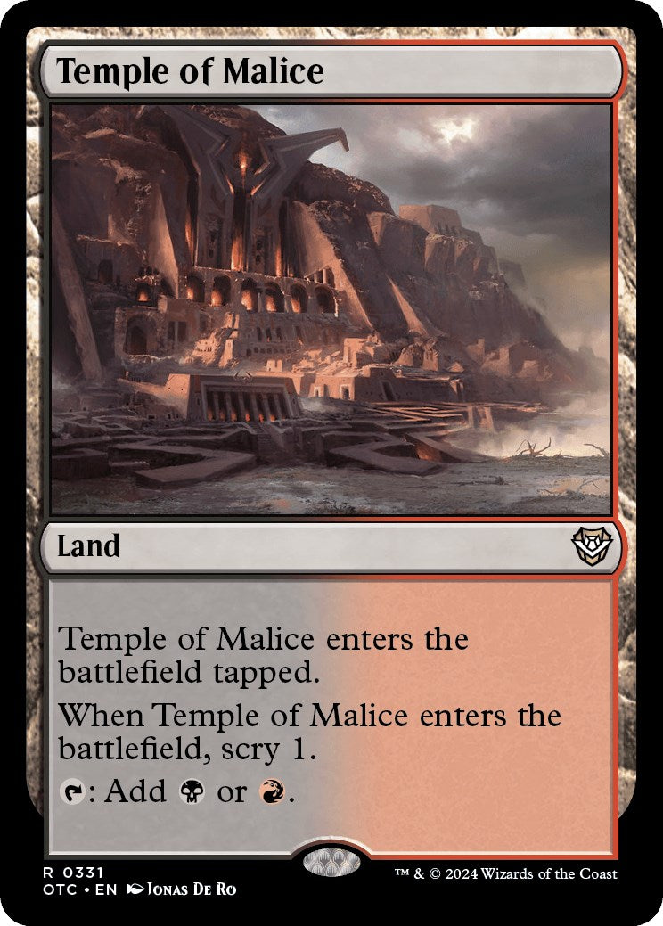 Temple of Malice [OTC - 331]