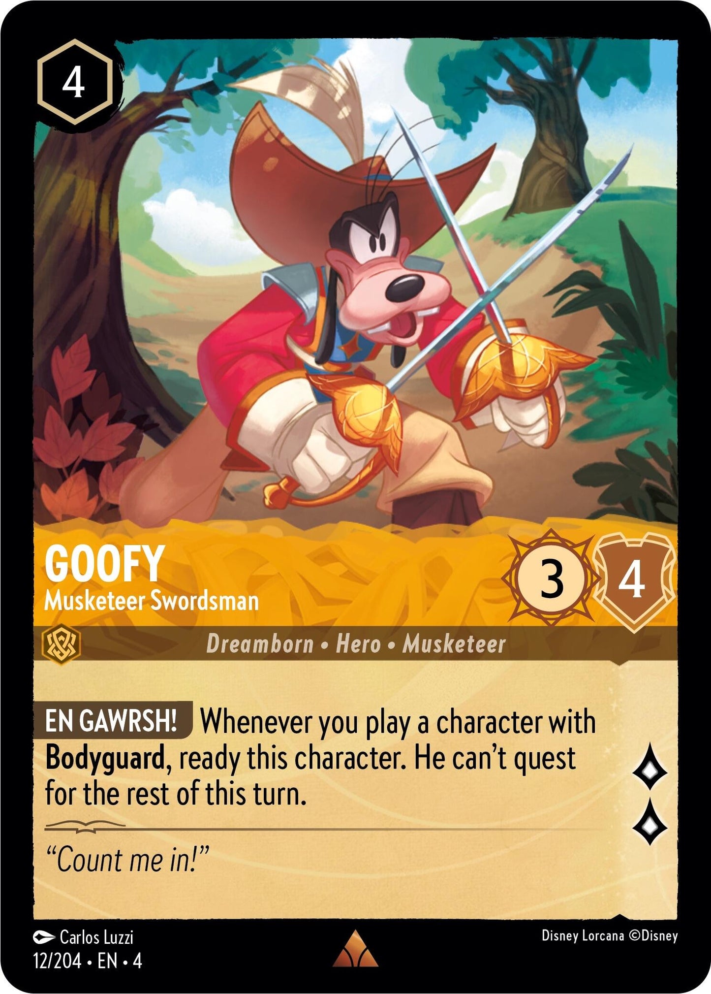 Goofy - Musketeer Swordsman [4 - 12/204]
