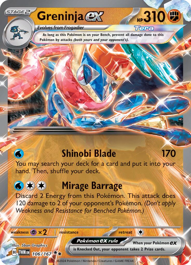 Greninja ex - 106/167 [TWM - 106]