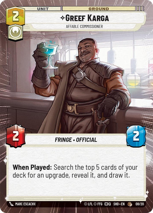 Greef Karga - Affable Commissioner (Hyperspace) [SHD-WPP - 08/20]
