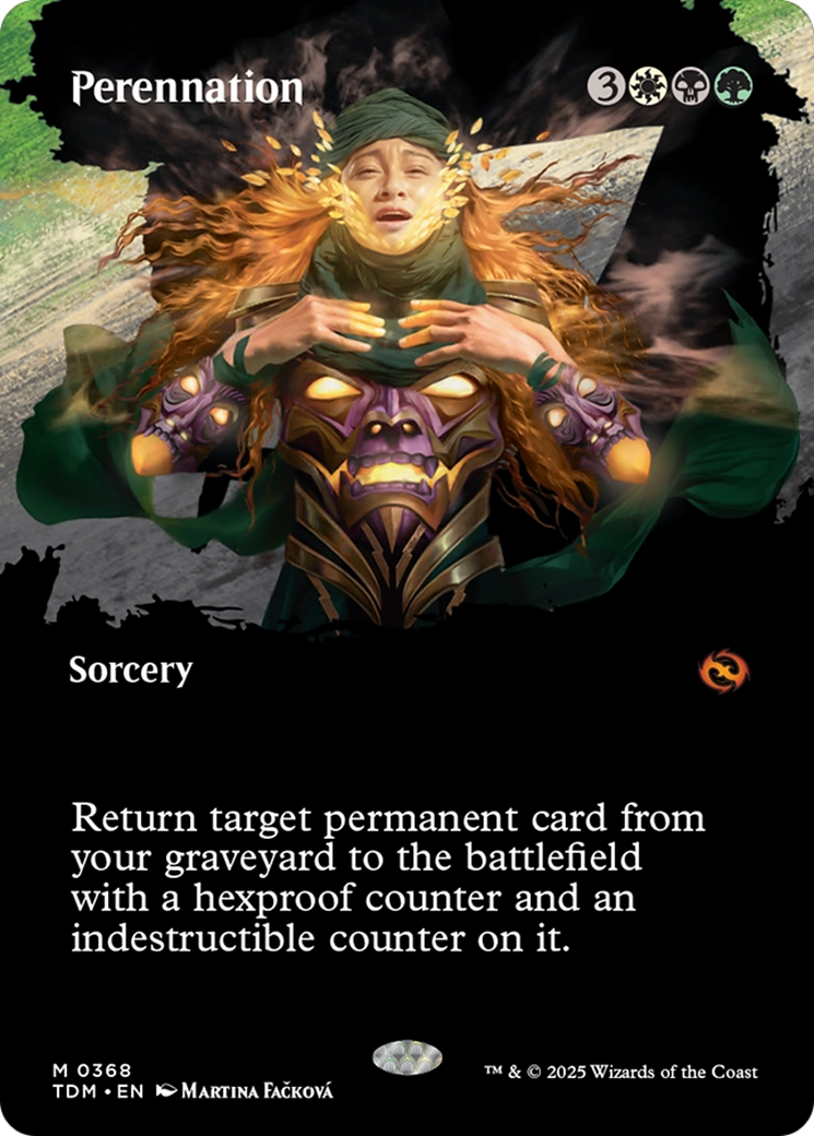 Perennation (Borderless) (TDM-368) - Tarkir: Dragonstorm Foil