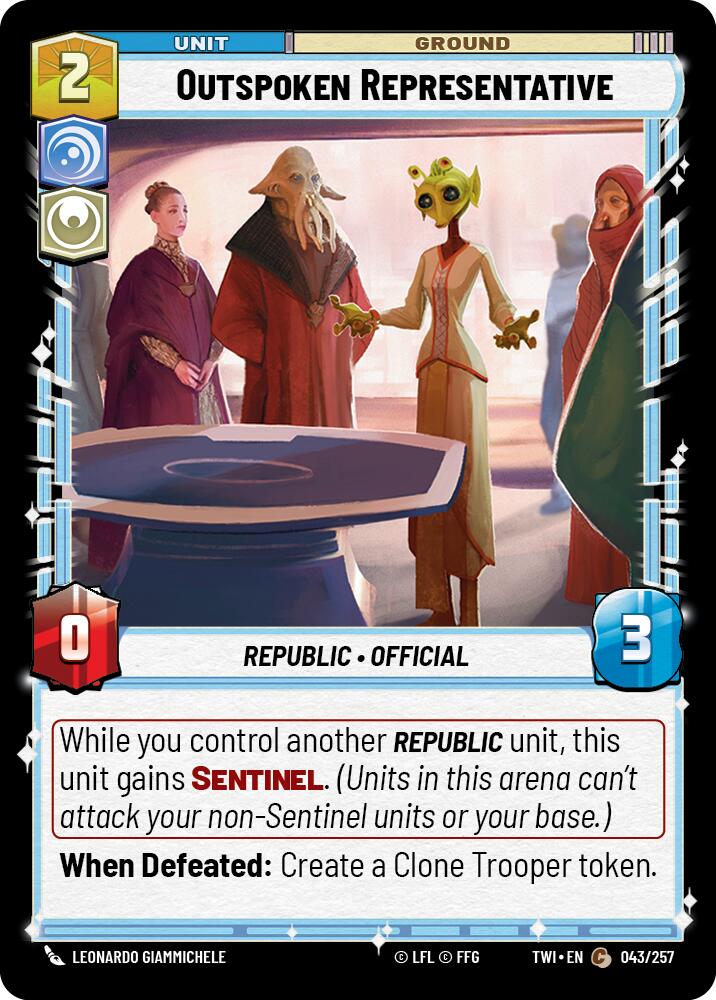 Outspoken Representative [TWI - 043/257]