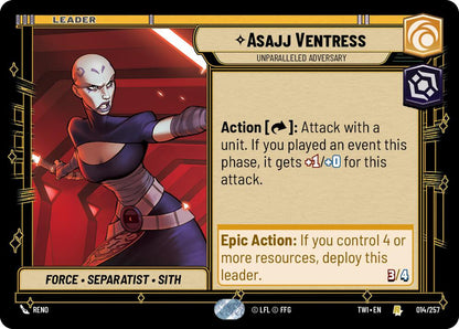 Asajj Ventress - Unparalleled Adversary [TWI - 014/257]