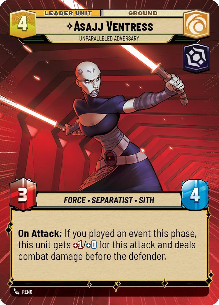 Asajj Ventress - Unparalleled Adversary (Hyperspace) (Back)