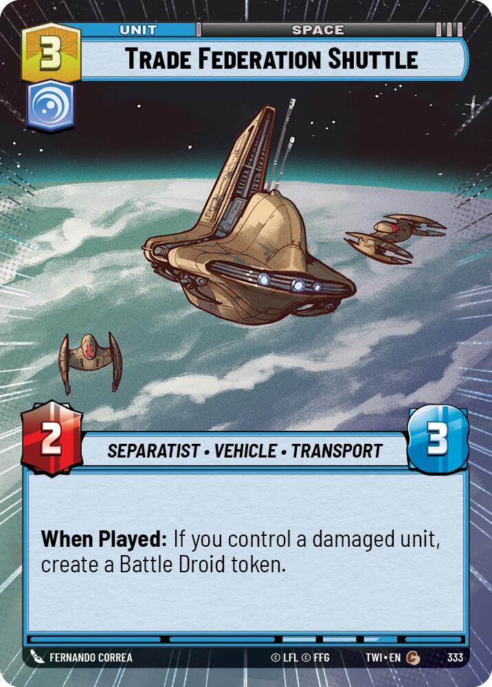 Trade Federation Shuttle (Hyperspace) [TWI - 333]