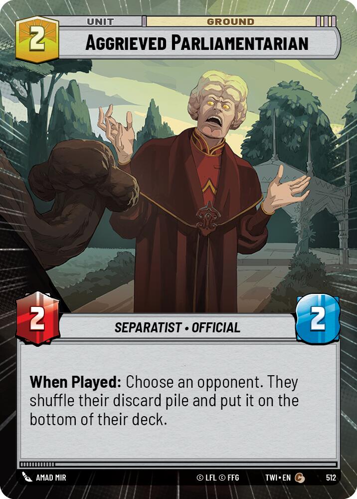 Aggrieved Parliamentarian (Hyperspace) [TWI - 512]