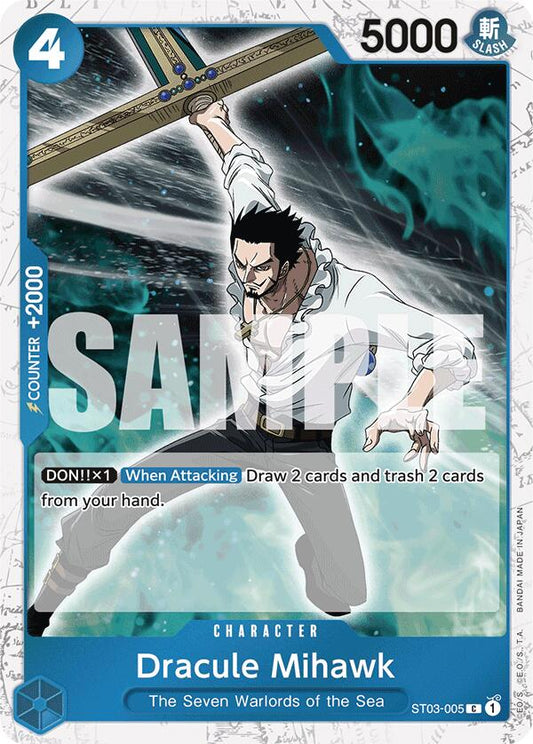 Dracule Mihawk (ST03-005) (Jolly Roger Foil) [PRB-01 - 005]