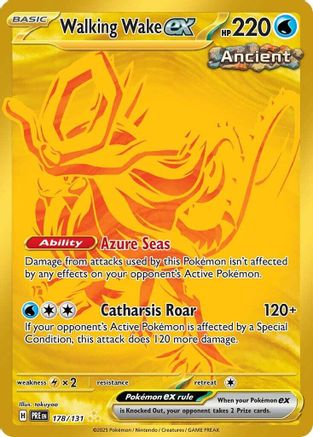 Walking Wake ex (178/131) [Scarlet & Violet: Prismatic Evolutions]