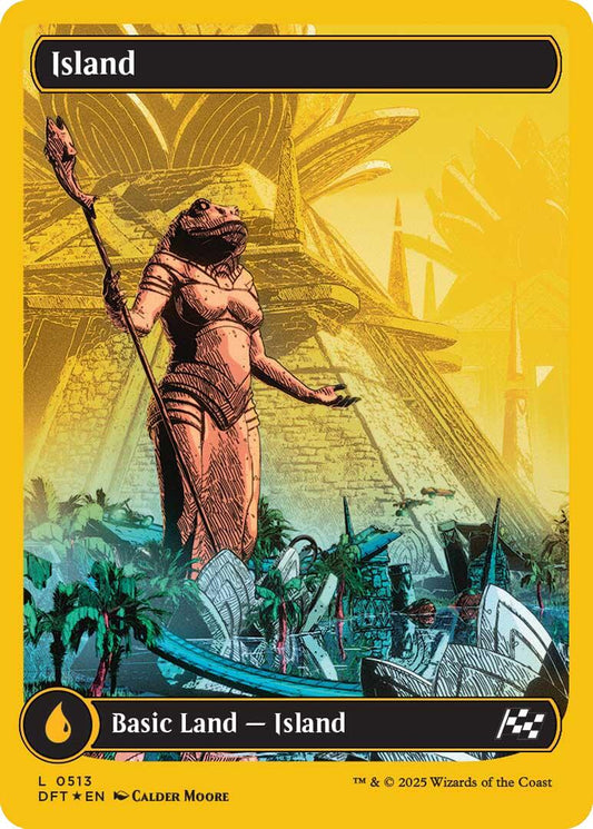 Island (0513) (First-Place Foil) [DFT - 513]
