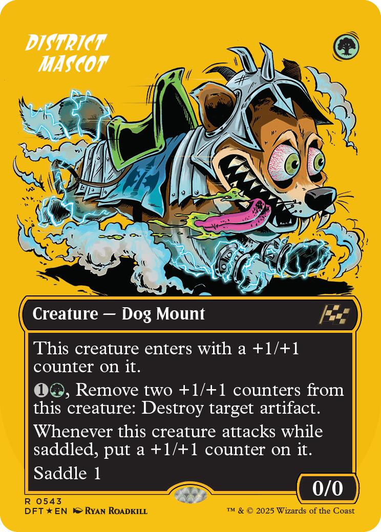 District Mascot (Borderless) (First-Place Foil) [DFT - 543]