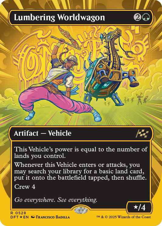 Lumbering Worldwagon (Borderless) (First-Place Foil) [DFT - 528]