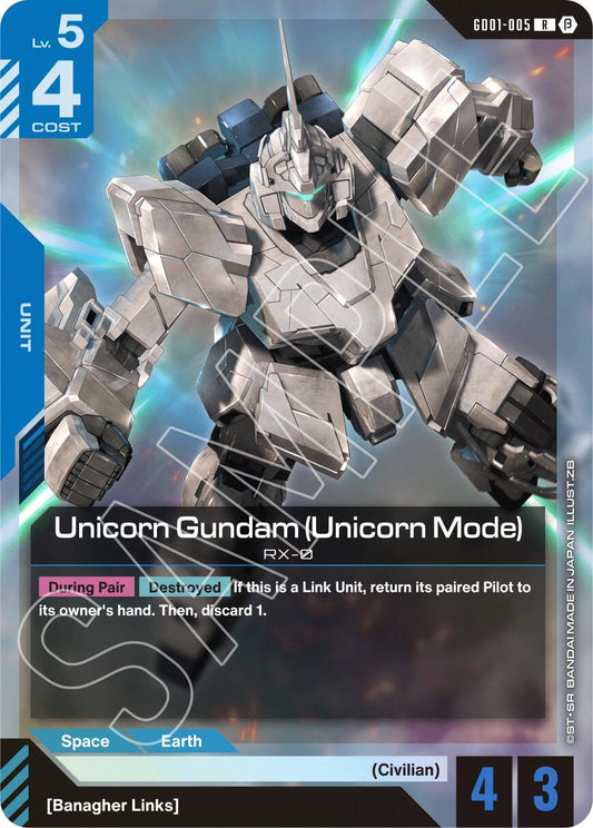 Unicorn Gundam (Unicorn Mode) [GD01_b - GD01-005]