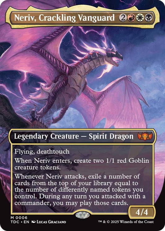 Neriv, Crackling Vanguard (Borderless) [TDC - 6]