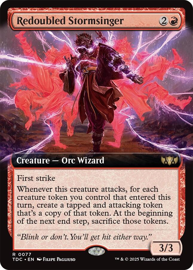 Redoubled Stormsinger (Extended Art) [TDC - 77]
