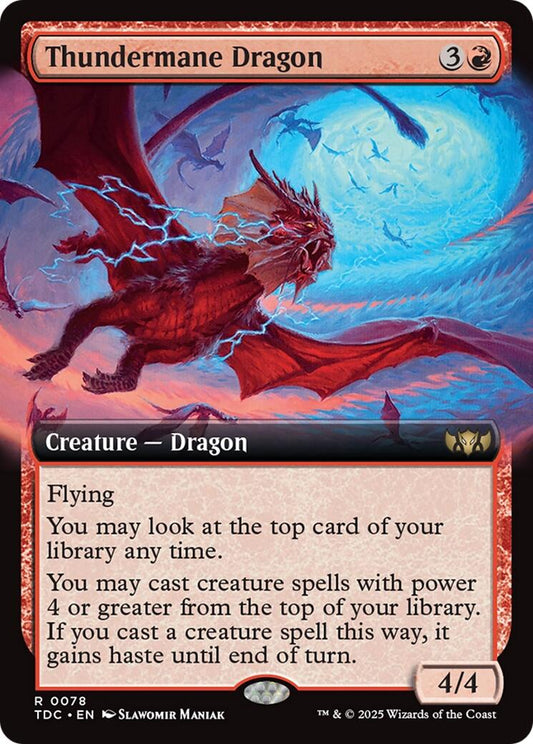 Thundermane Dragon (Extended Art) [TDC - 78]
