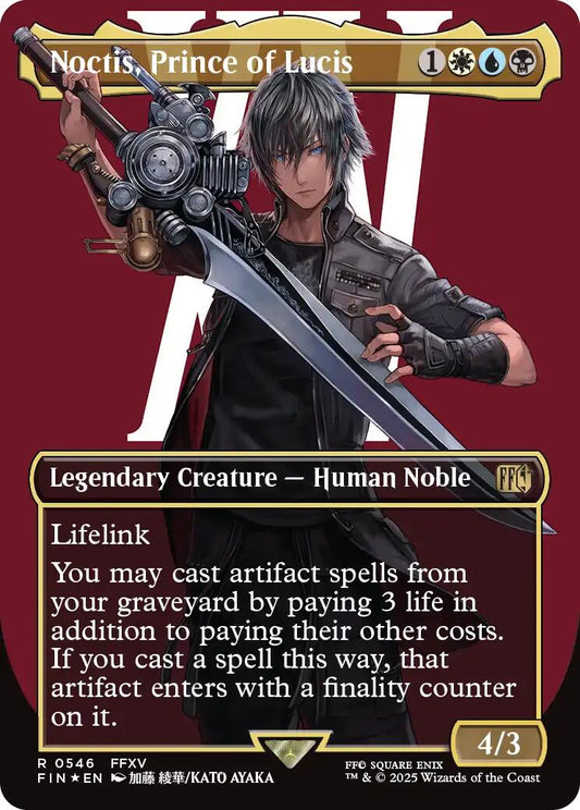 Noctis, Prince of Lucis (Borderless) (Surge Foil)