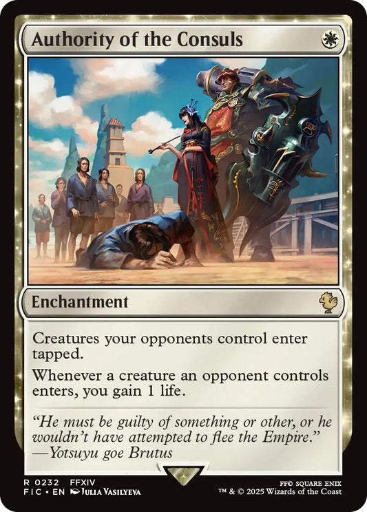 Authority of the Consuls [FIC - 232]