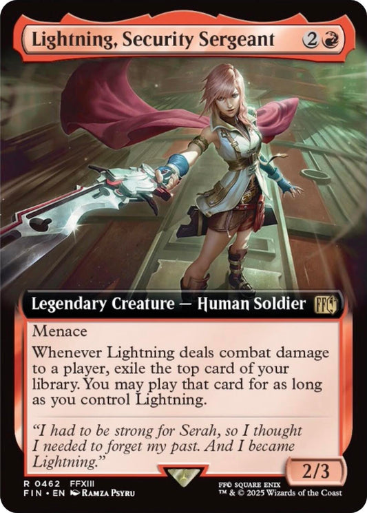Lightning, Security Sergeant (Extended Art) [FIN - 462]