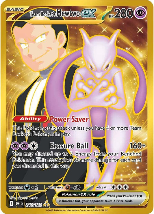 Team Rocket's Mewtwo ex - 240/182 [DRI - 240/182]