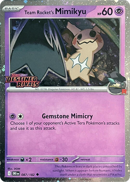 Team Rocket's Mimikyu (Prerelease) [MCAP - 087/182]