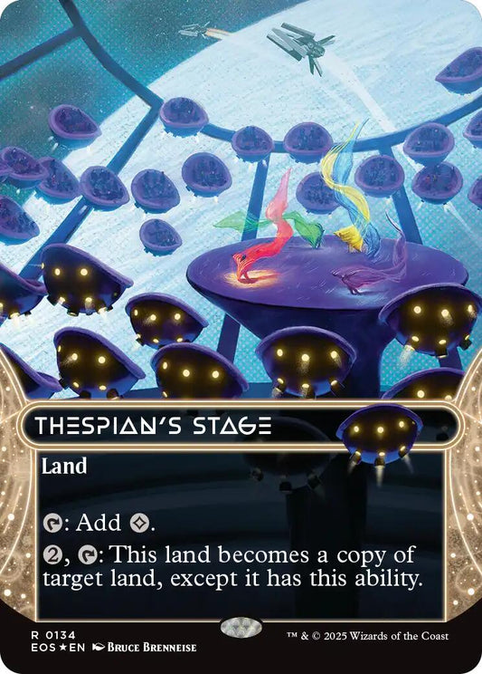 Thespian's Stage (0134) (Borderless) (Galaxy Foil) [EOS - 134]