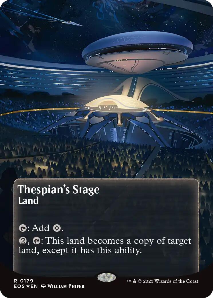 Thespian's Stage (0179) (Borderless) (Galaxy Foil) [EOS - 179]